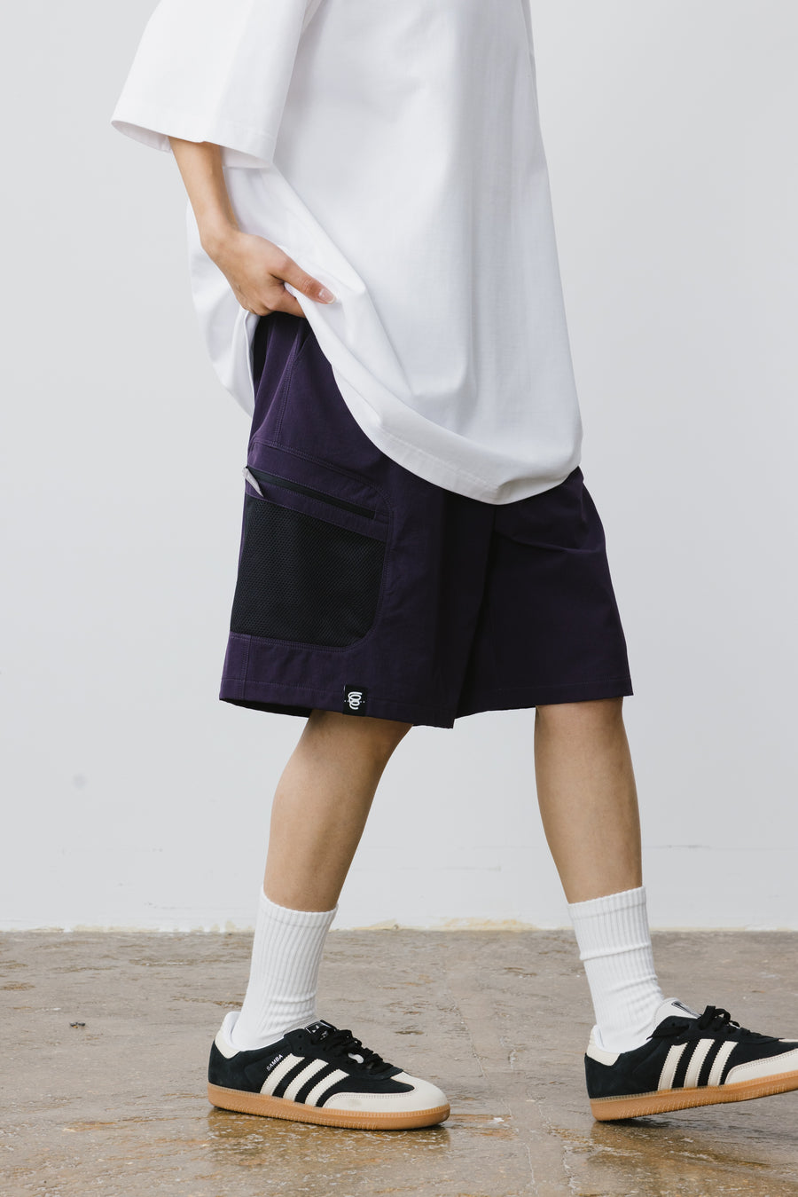 Mesh Pocket Cargo Shorts