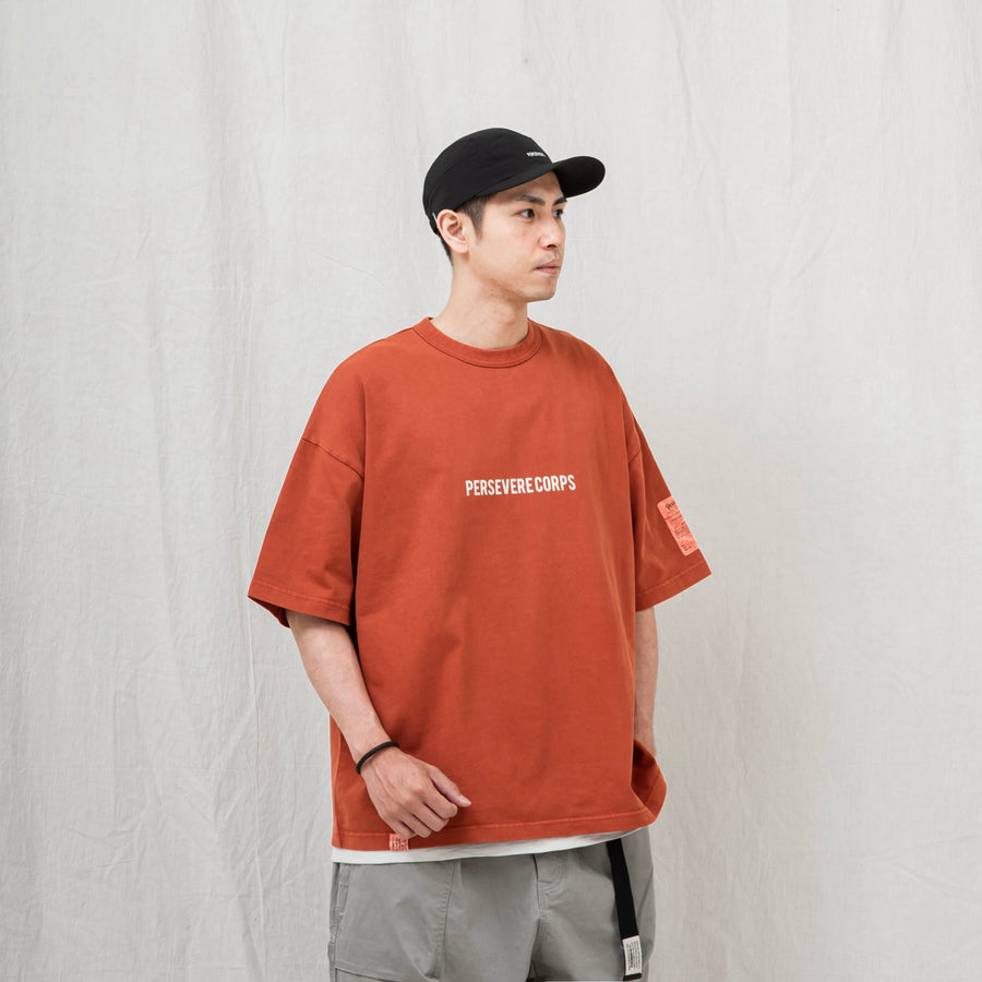 Pigment-Dyed Catchword T-Shirt