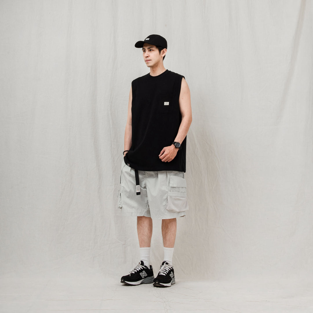 Sleeveless Pocket Tee