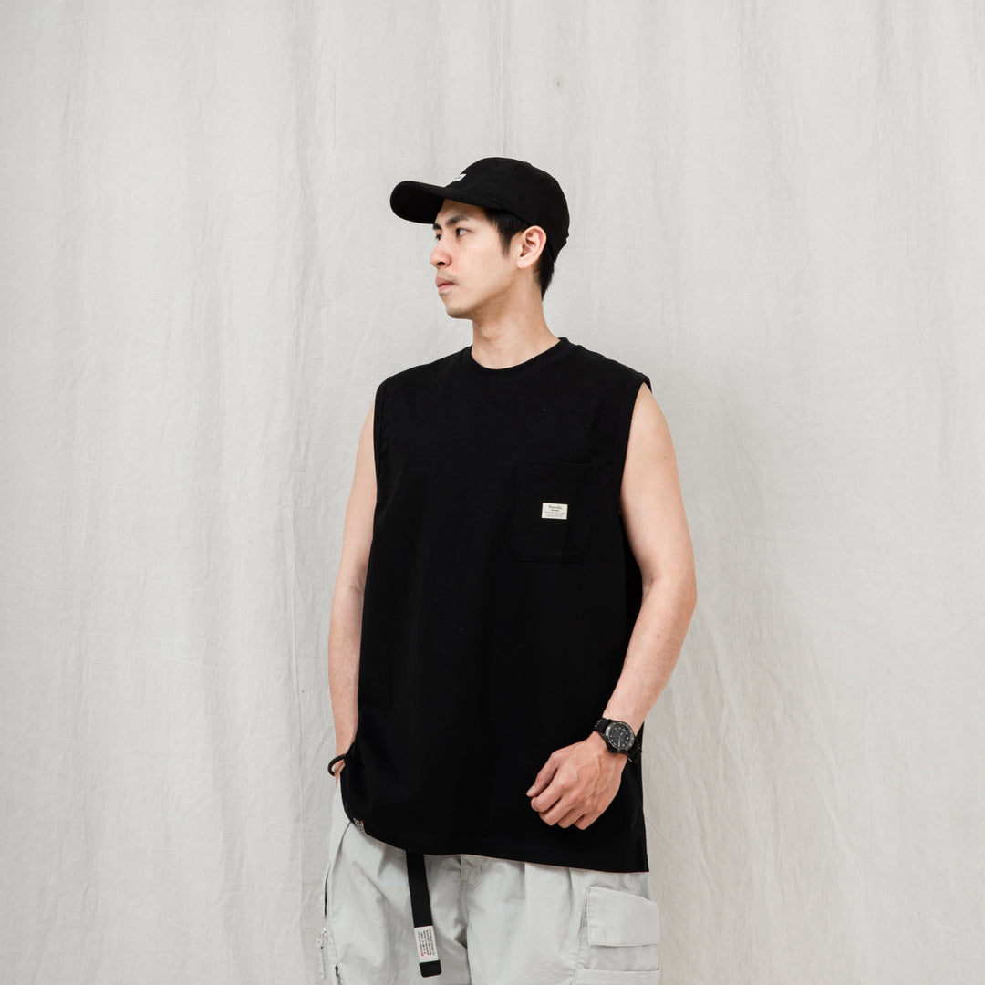 Sleeveless Pocket Tee