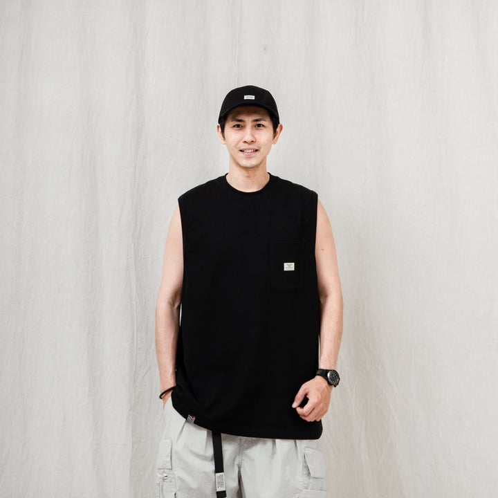 Sleeveless Pocket Tee