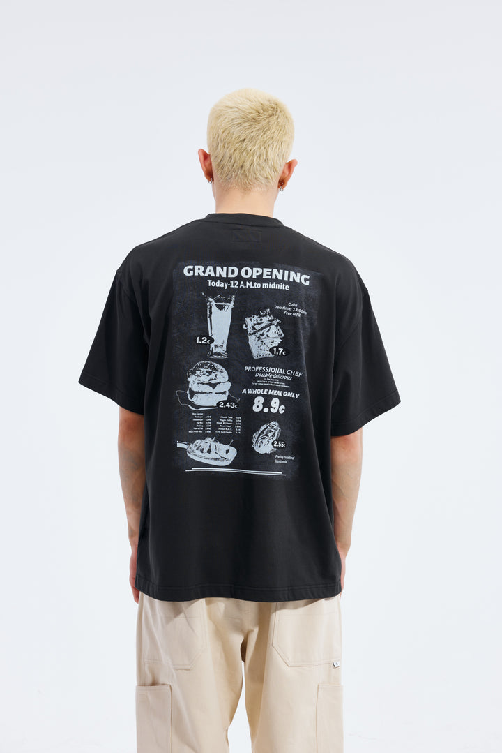 Bistro Menu Print Tee