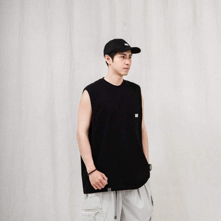 Sleeveless Pocket Tee