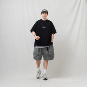 MULTI-POCKET WASHED CARGO SHORTS