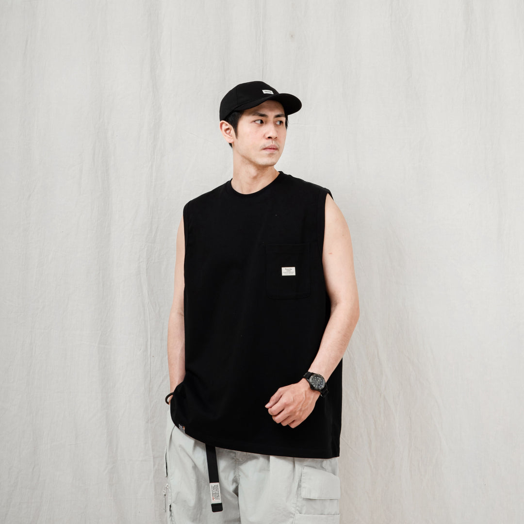 Sleeveless Pocket Tee