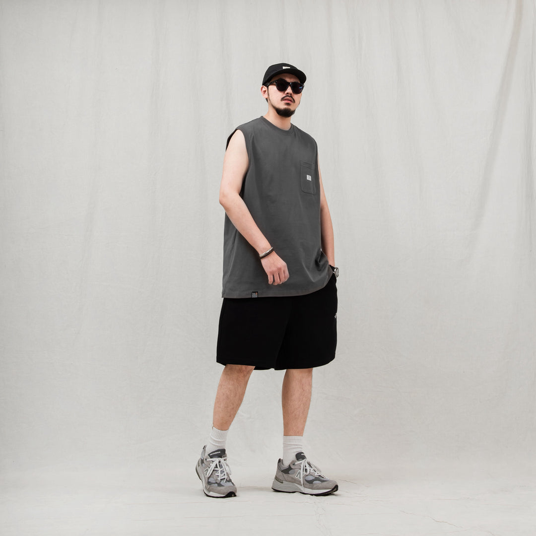 Sleeveless Pocket Tee