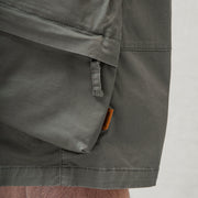 MULTI-POCKET WASHED CARGO SHORTS