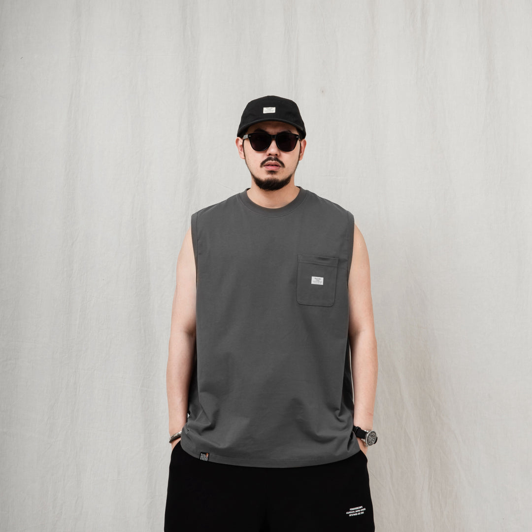 Sleeveless Pocket Tee