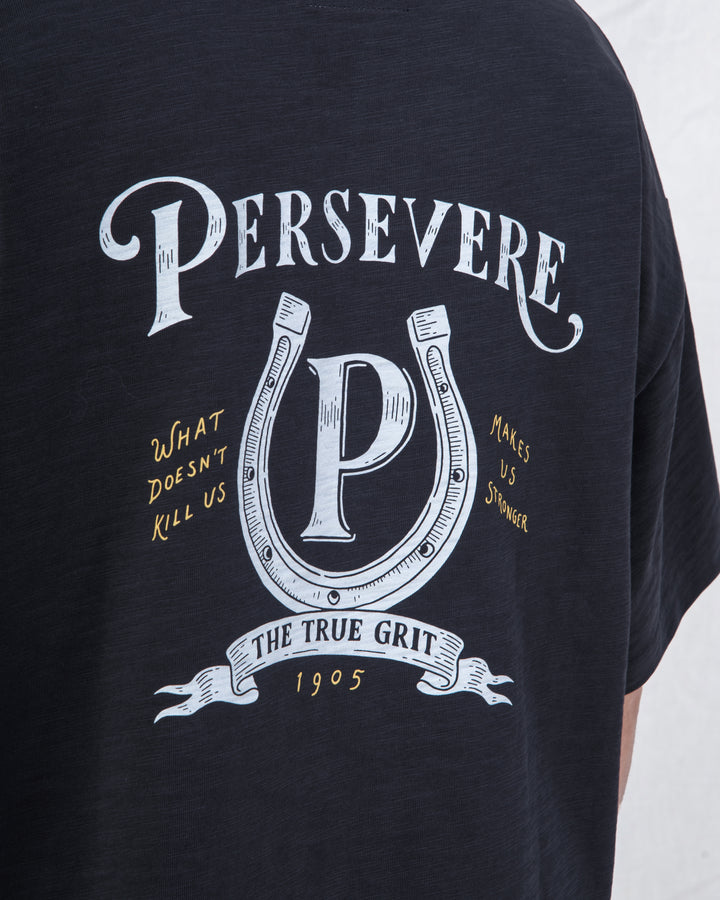 HAND-DRAWN HORSESHOE GRAPHIC T-SHIRT