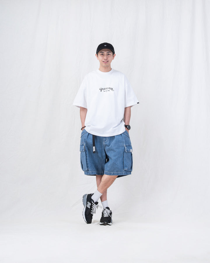 Double Pleat Cargo Shorts