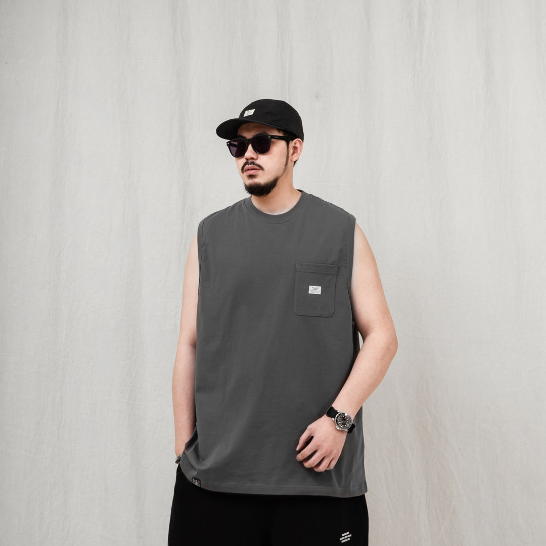 Sleeveless Pocket Tee