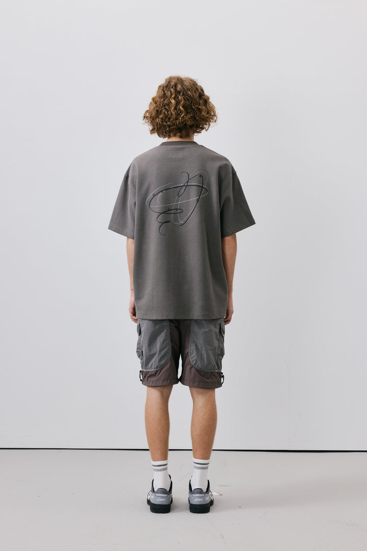 Coil Letter Print Pique Tee