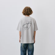 Coil Letter Print Pique Tee