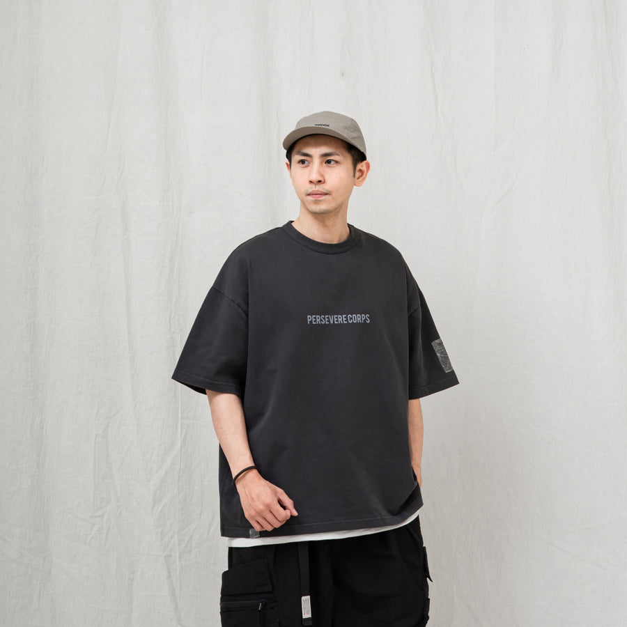 Pigment-Dyed Catchword T-Shirt