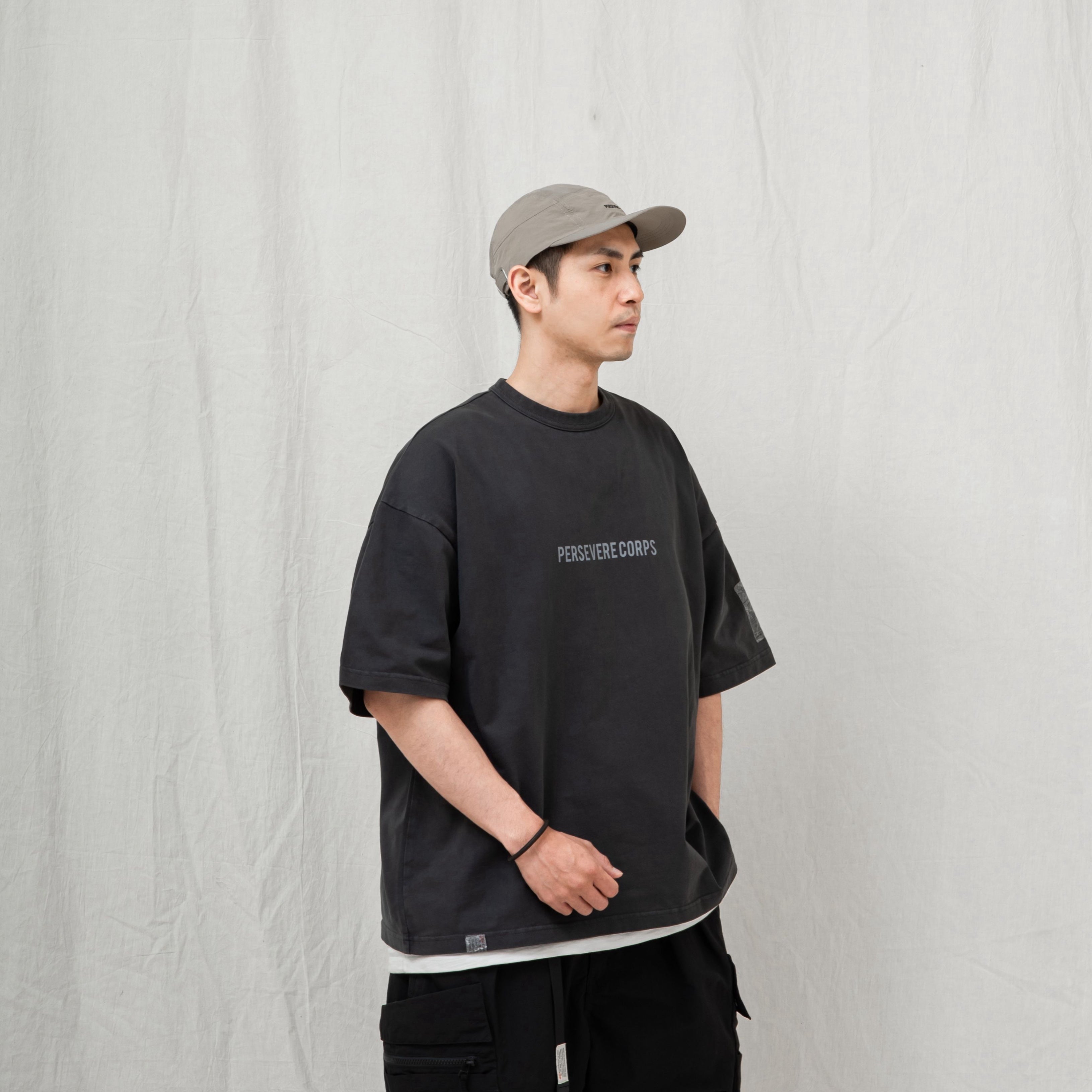 Pigment-Dyed Catchword T-Shirt