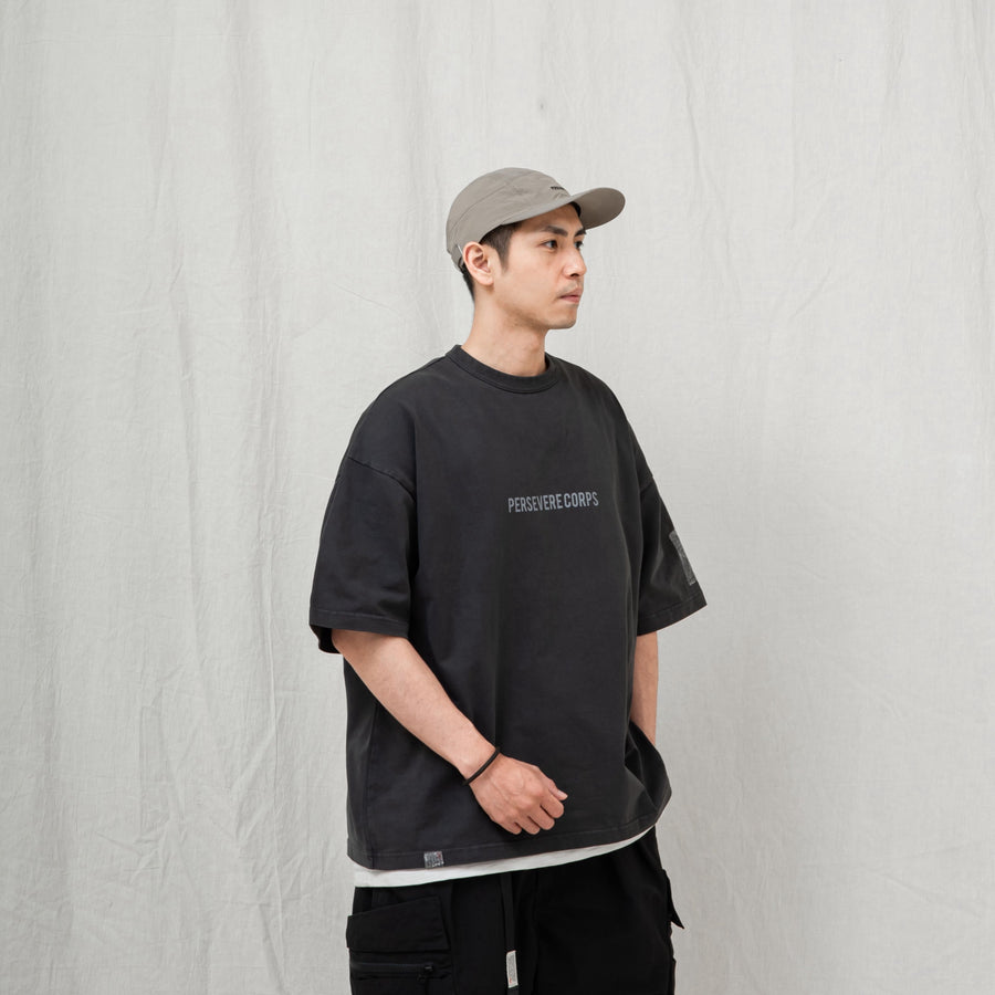 Pigment-Dyed Catchword T-Shirt