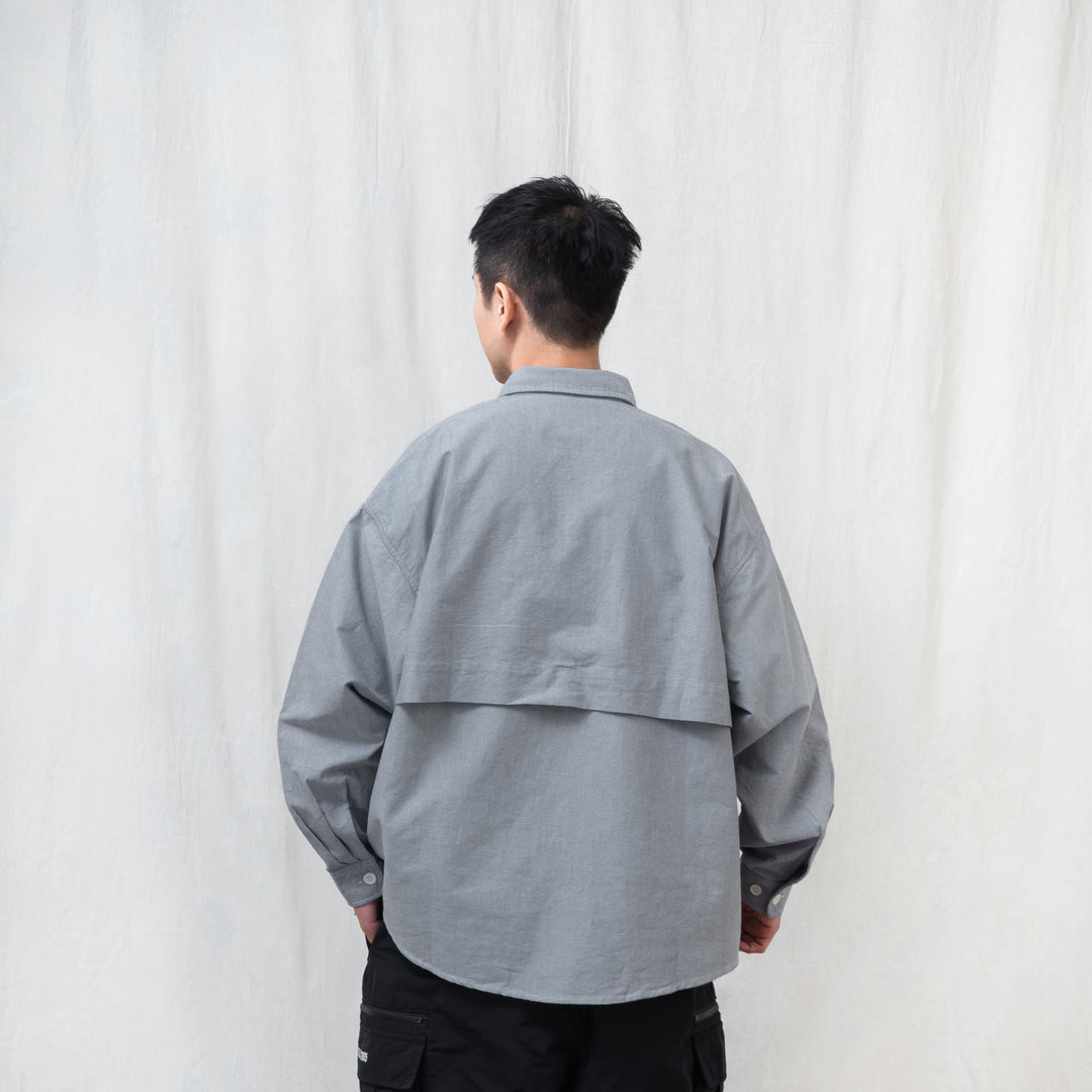 Oversized Long-Sleeve Shirt