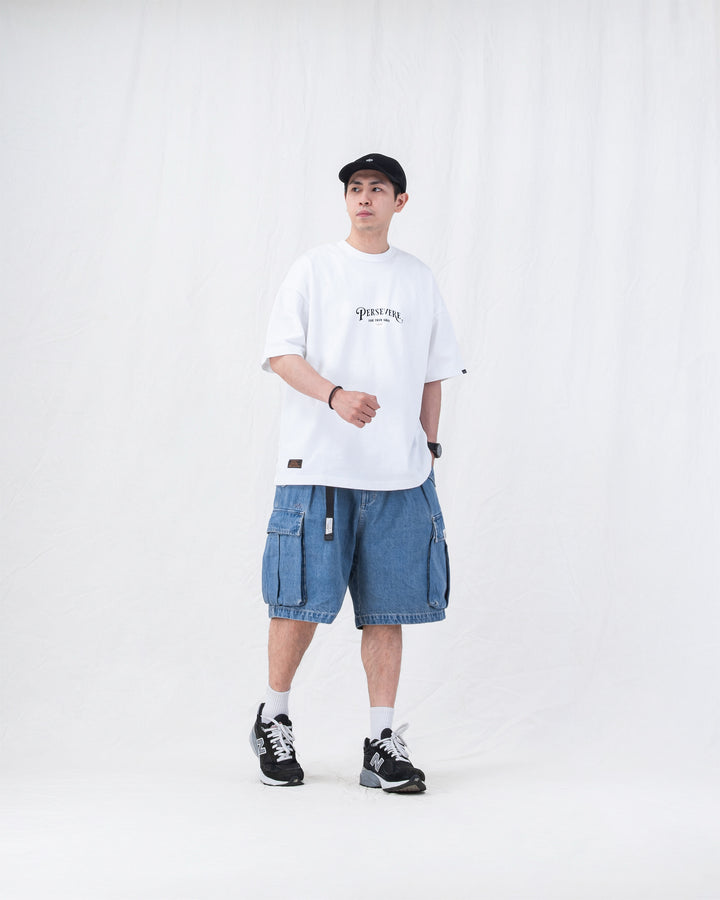 Double Pleat Cargo Shorts