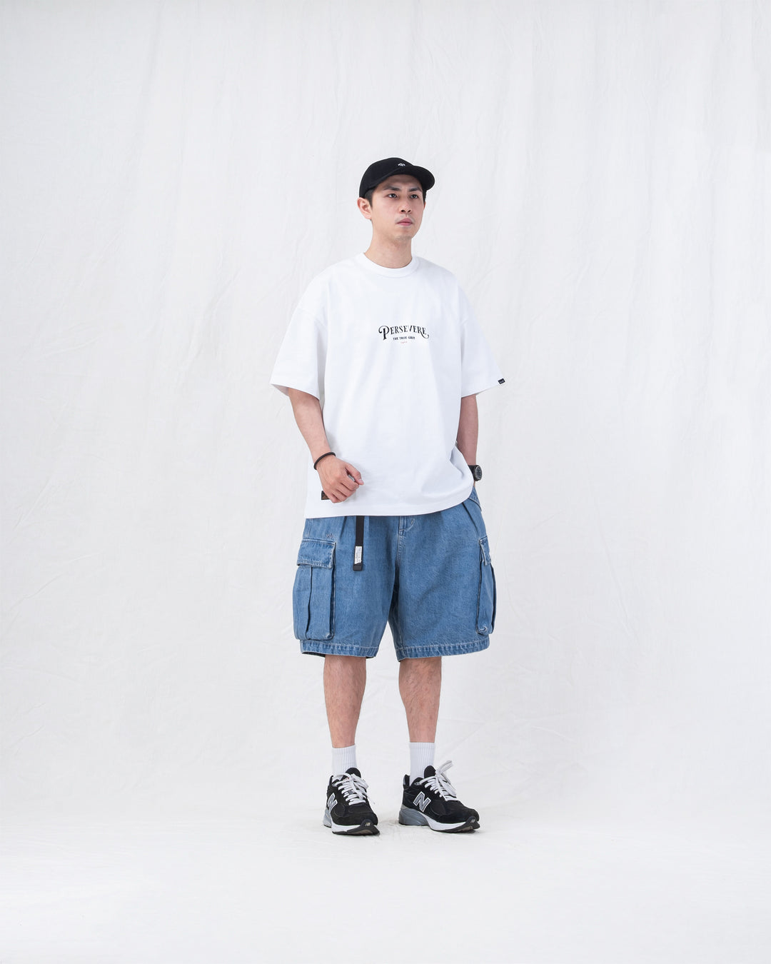 Double Pleat Cargo Shorts