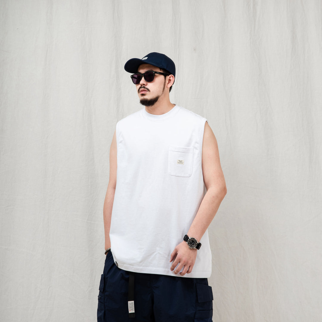 Sleeveless Pocket Tee