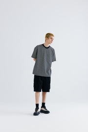 BHR813 Cut & Sewn Knit Stripe Tee