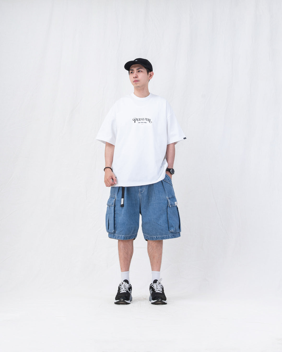 Double Pleat Cargo Shorts