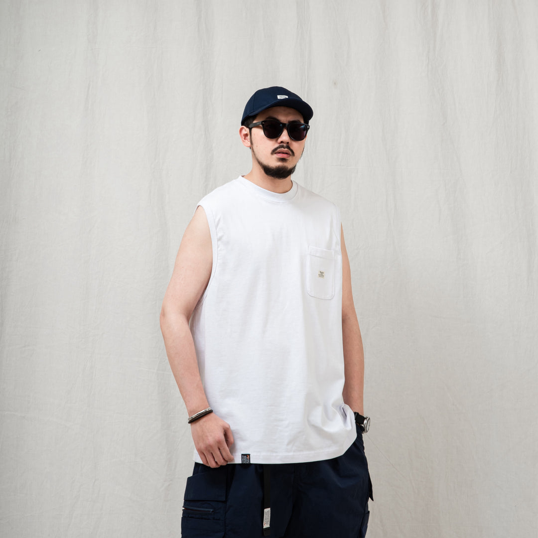 Sleeveless Pocket Tee