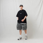 MULTI-POCKET WASHED CARGO SHORTS