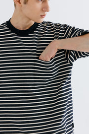 BHR813 Cut & Sewn Knit Stripe Tee