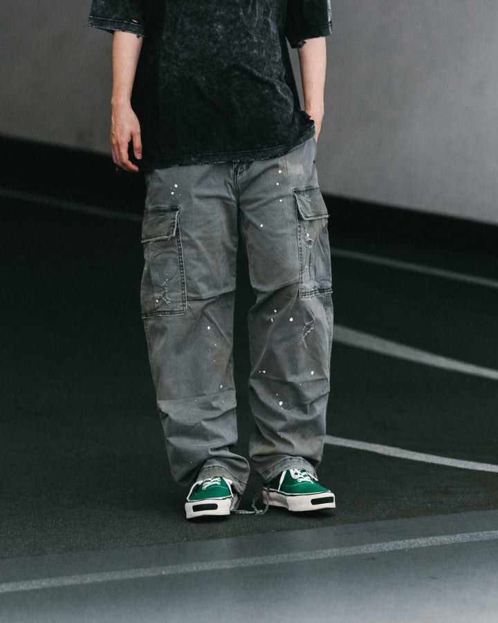 Heavy Dirty Wash Cargo Pants【M24-18】