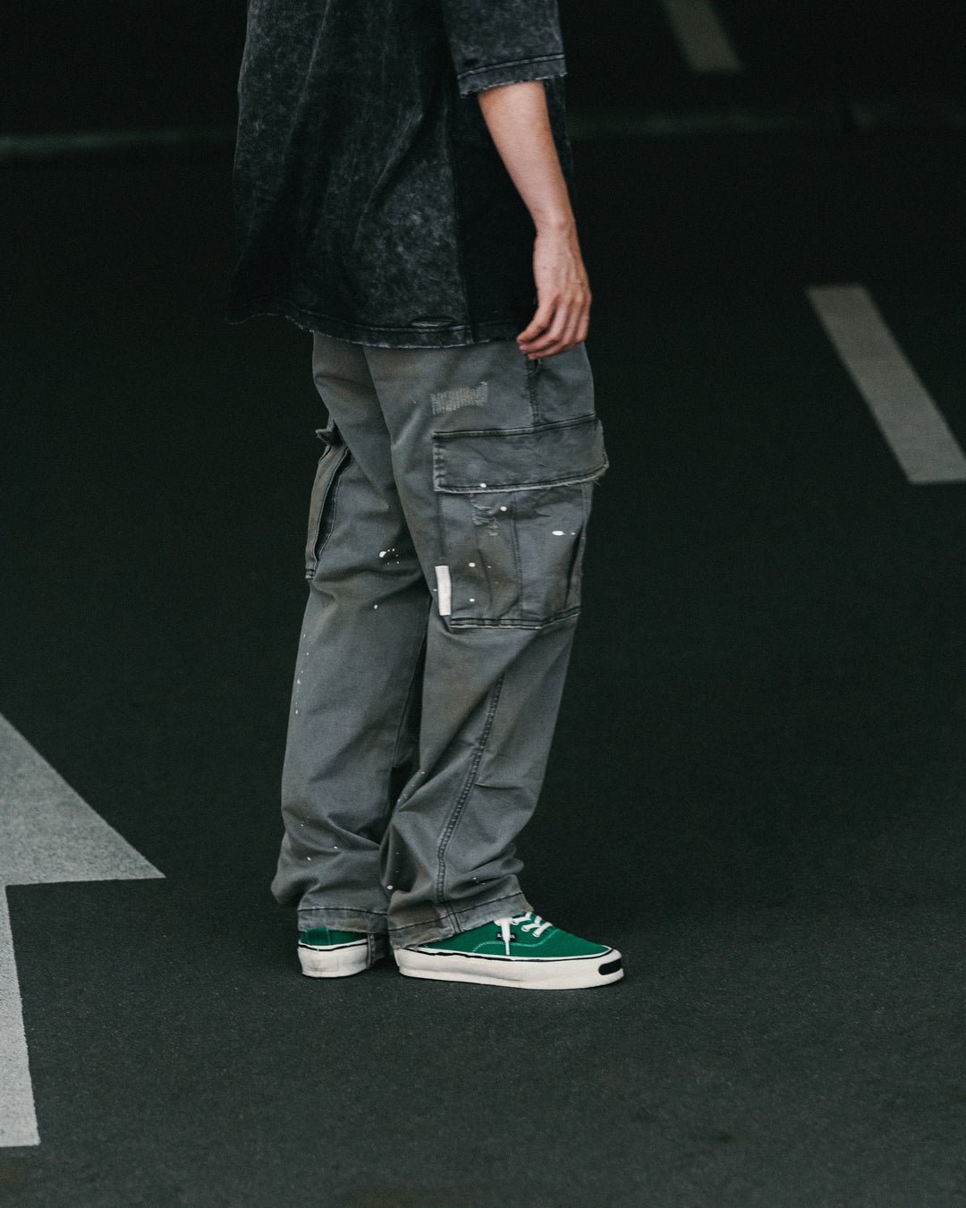 Heavy Dirty Wash Cargo Pants【M24-18】