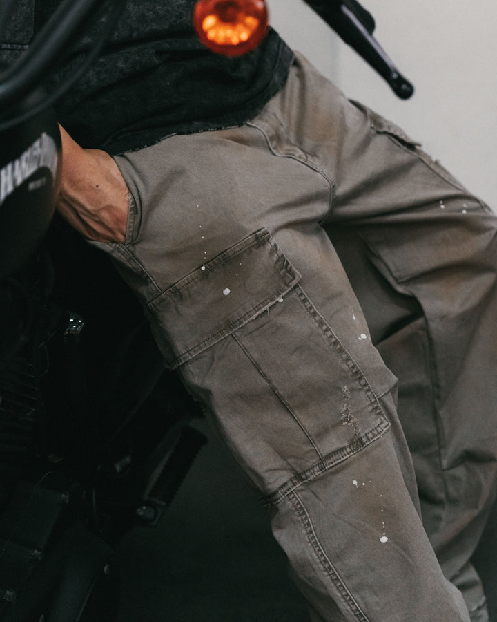 Heavy Dirty Wash Cargo Pants【M24-18】