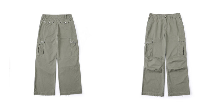 Straight Cut Cargo Pants