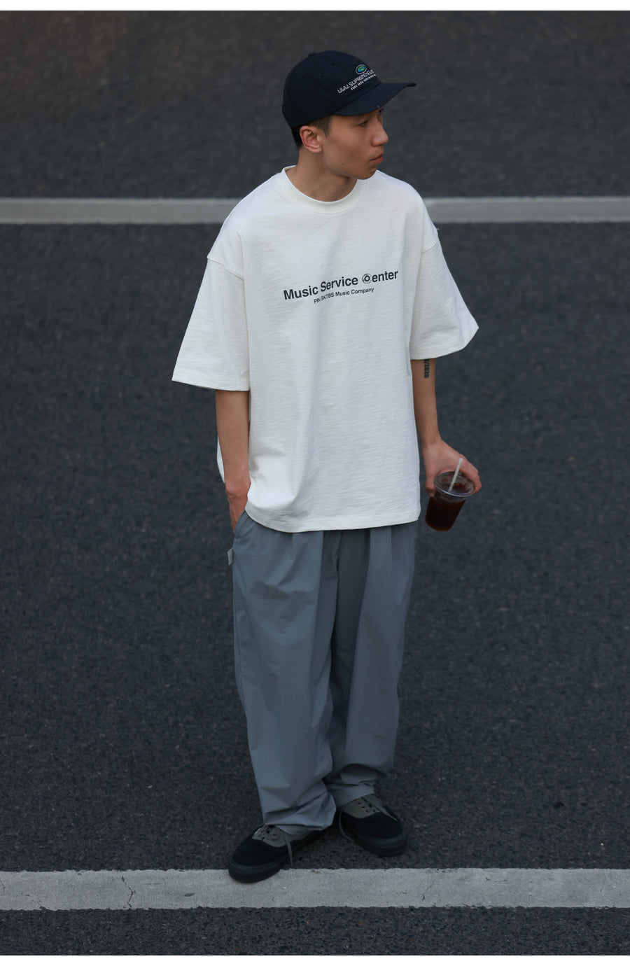 Record Bamboo Cotton Print Tee