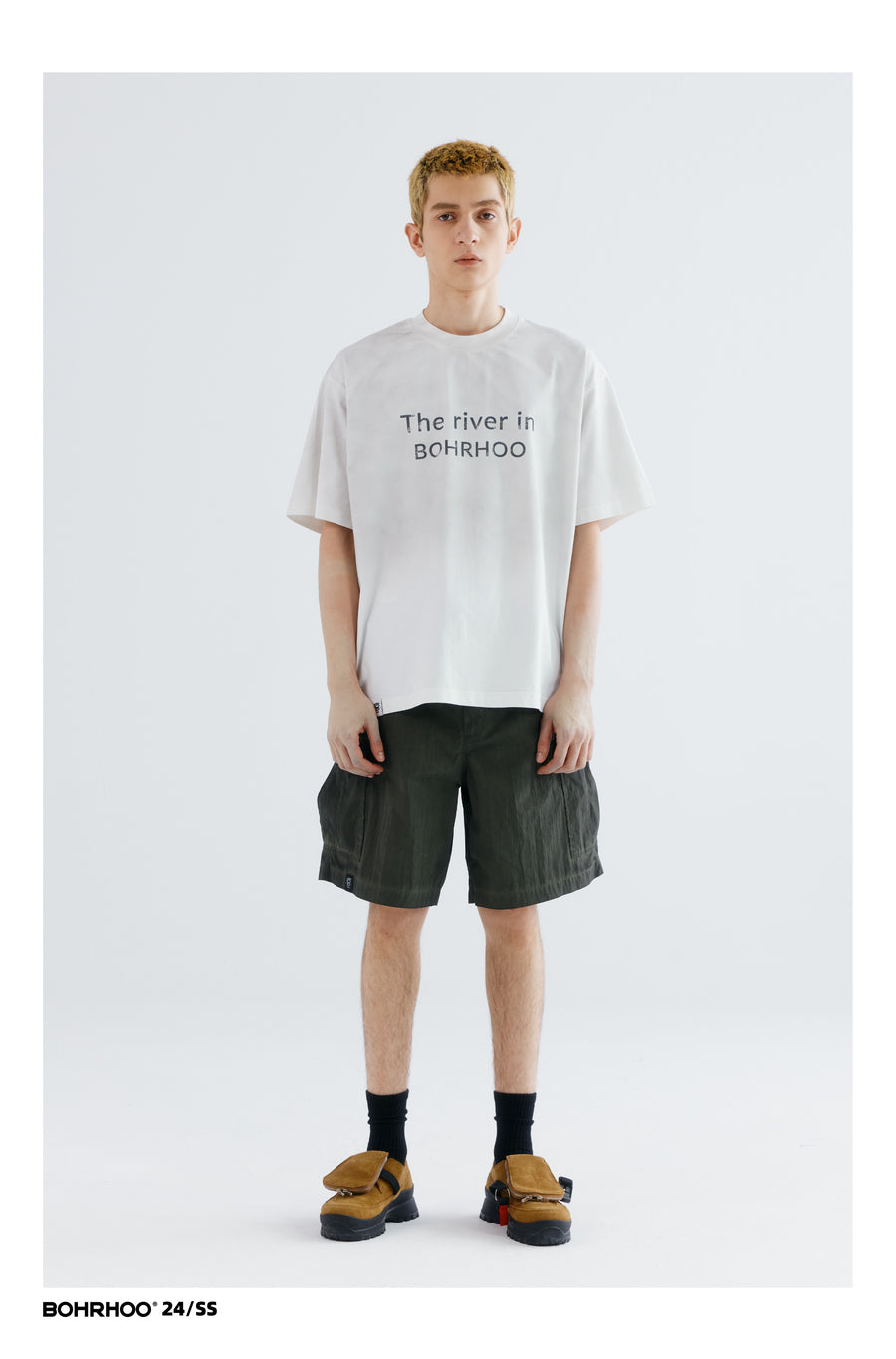 Gradient Dye Slogan Tee