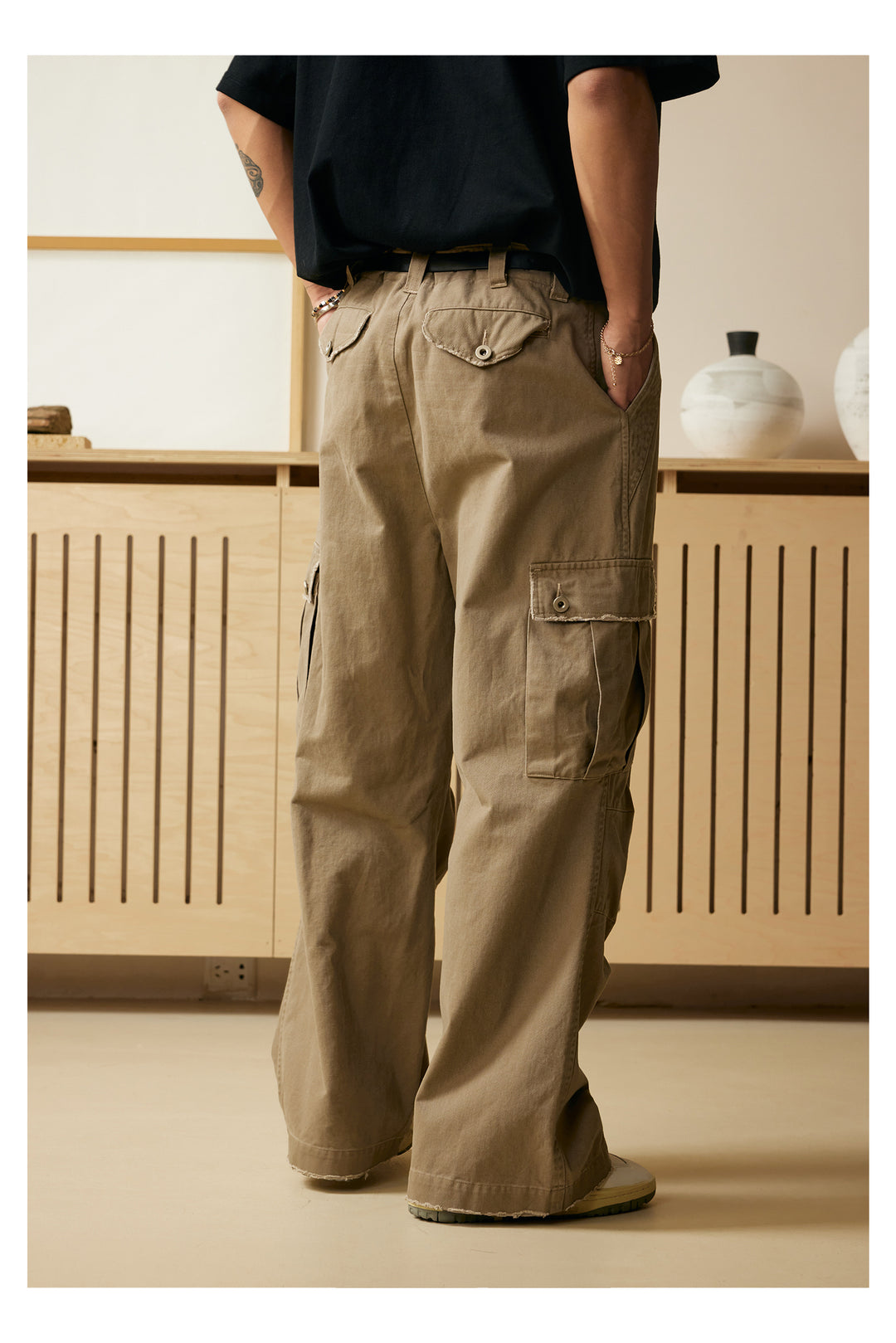 Straight Cut Cargo Pants