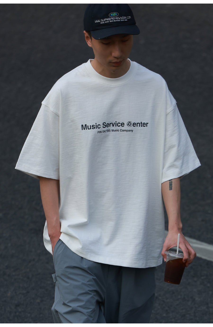 Record Bamboo Cotton Print Tee