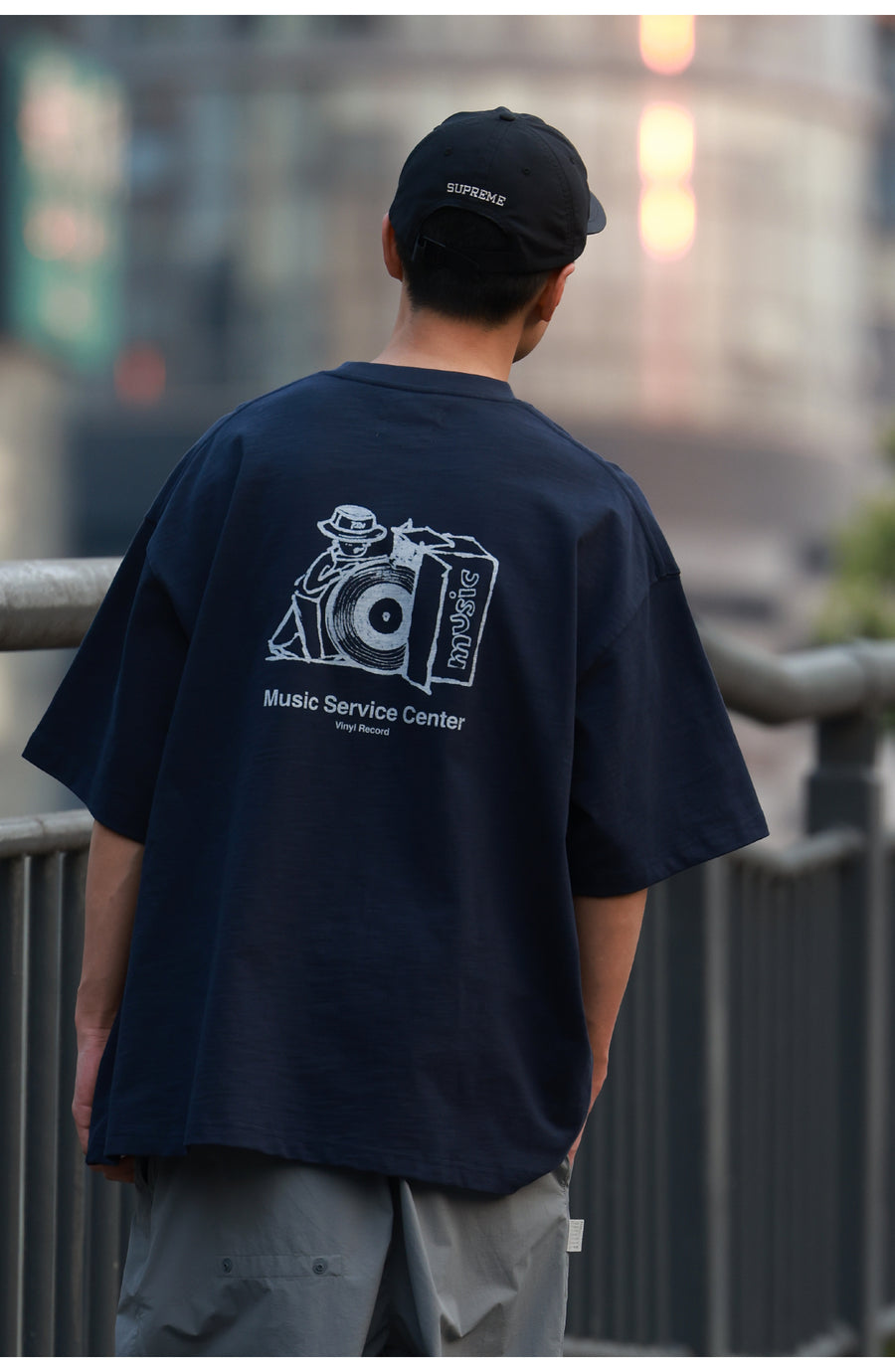 Record Bamboo Cotton Print Tee