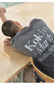 MU 172 Washed Slogan Distress Tee