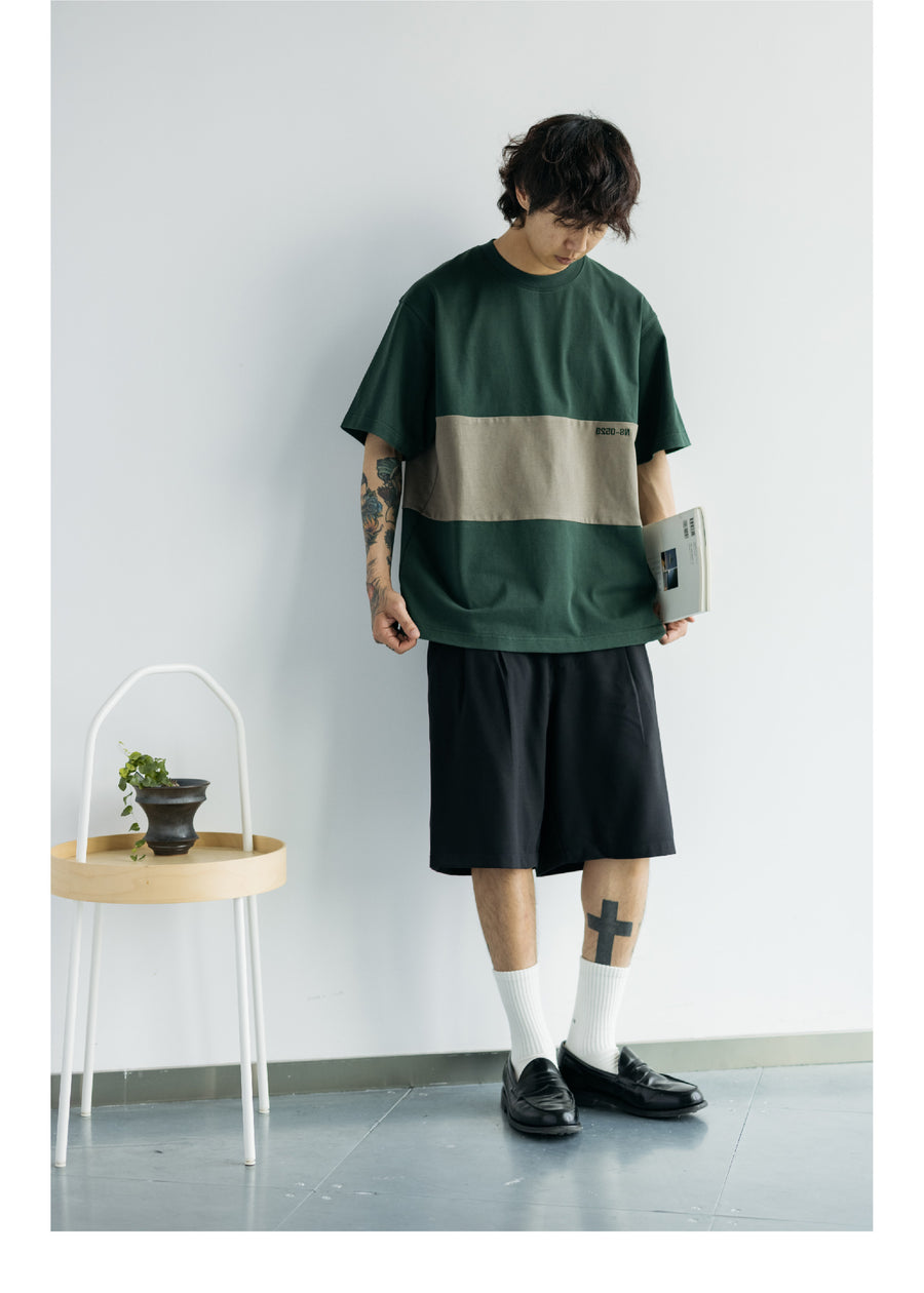 Panel Contrast Tee