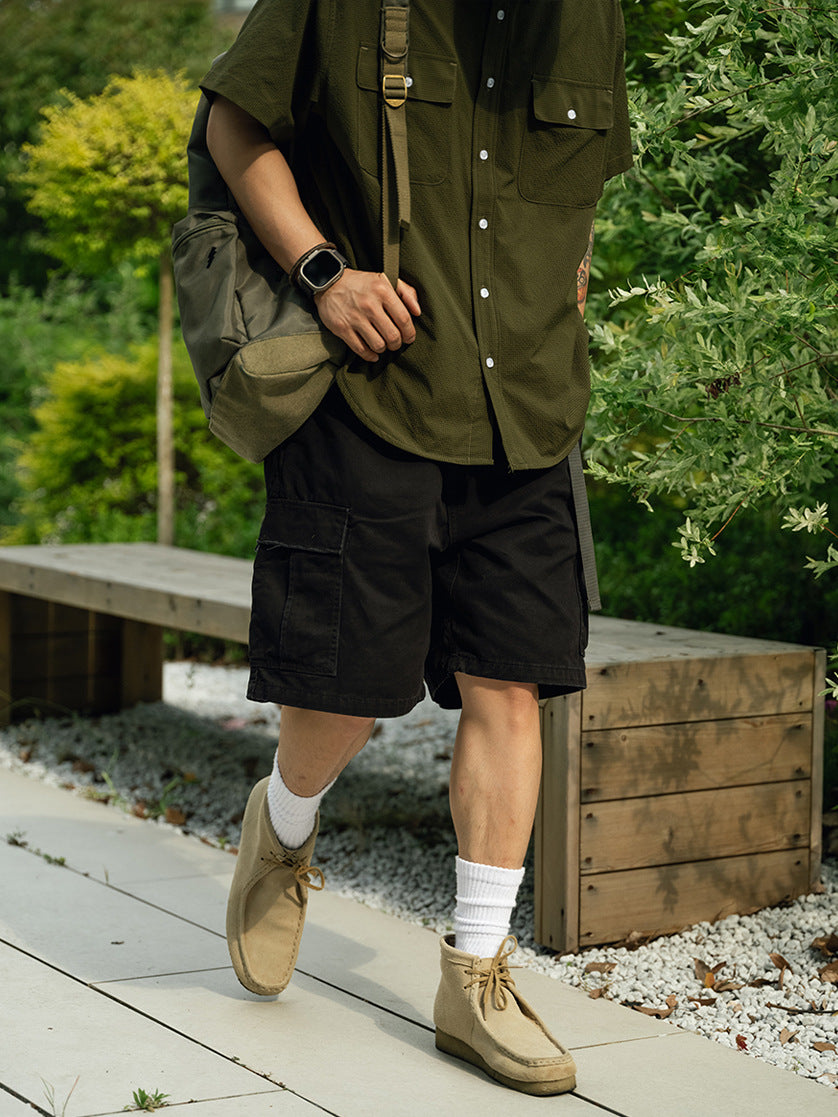 Washed M65 Cargo Shorts