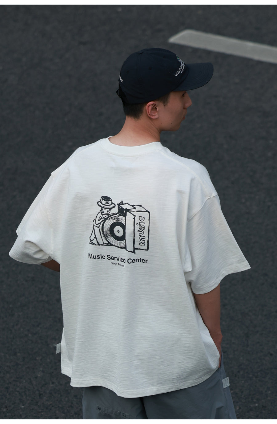 Record Bamboo Cotton Print Tee