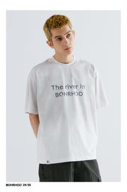 Gradient Dye Slogan Tee