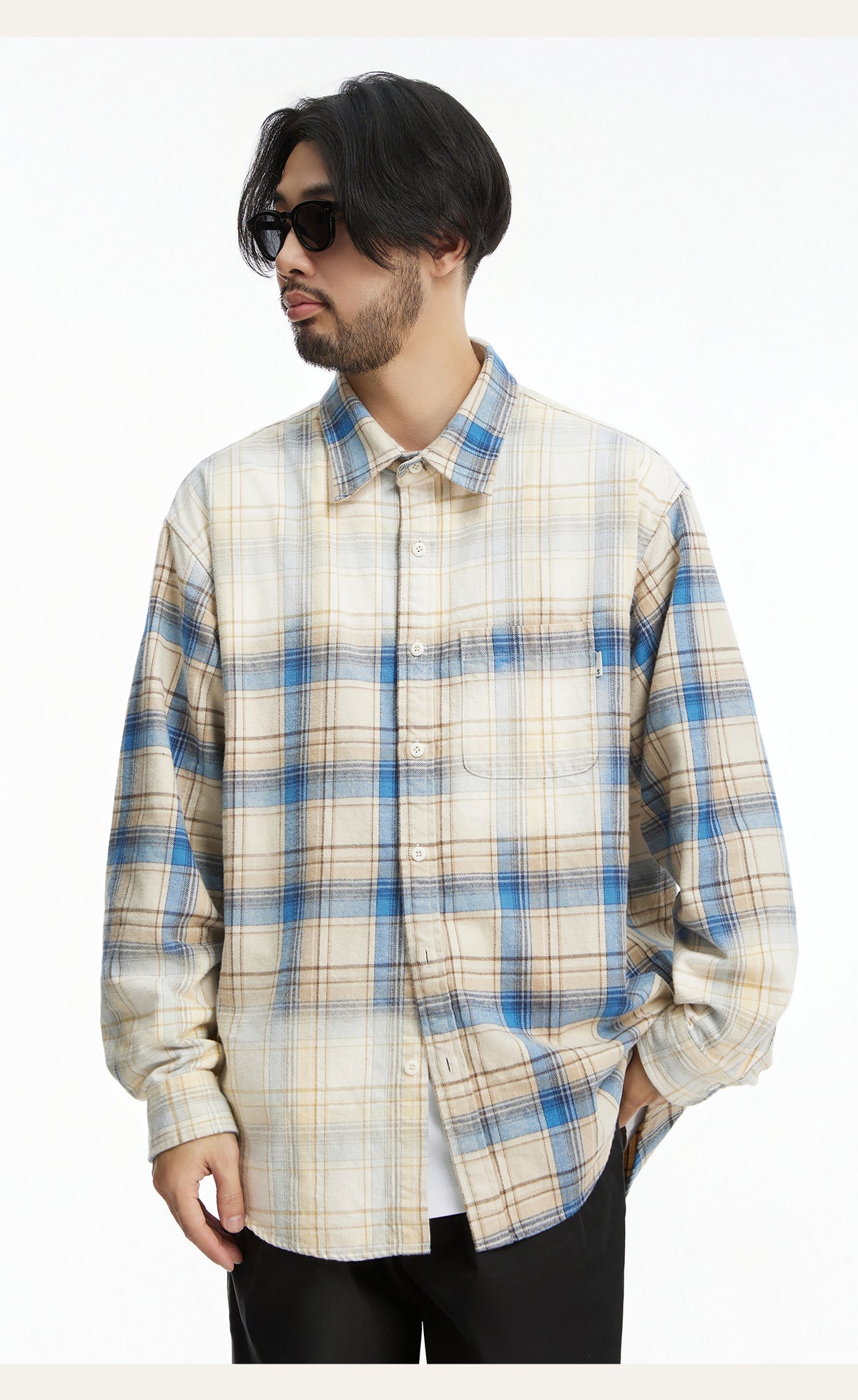 Gradient Plaid Shirt