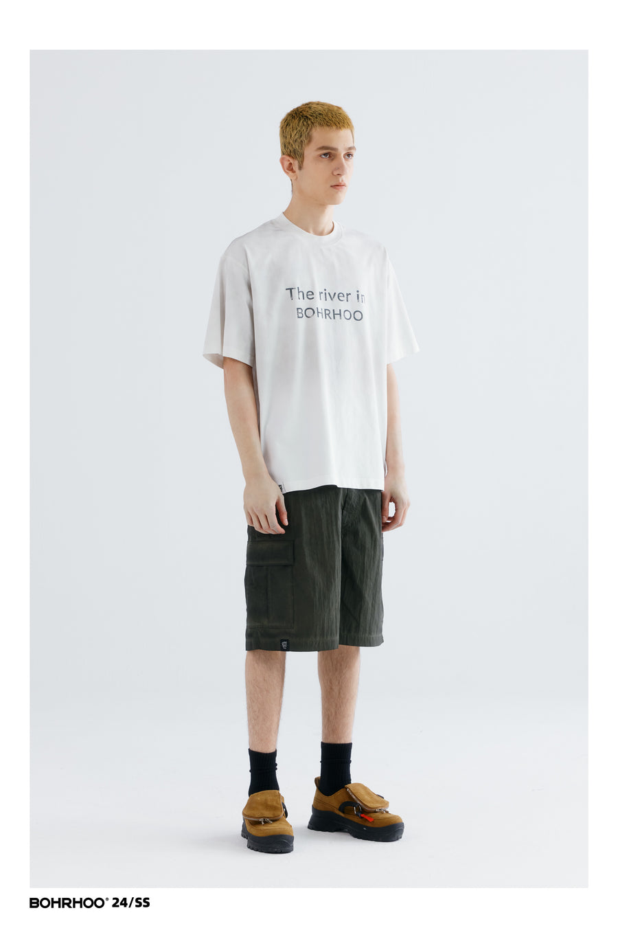 Gradient Dye Slogan Tee