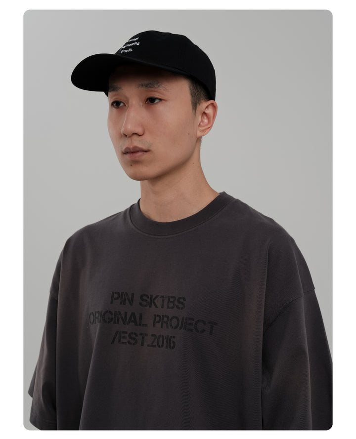 Washed Slogan Tee