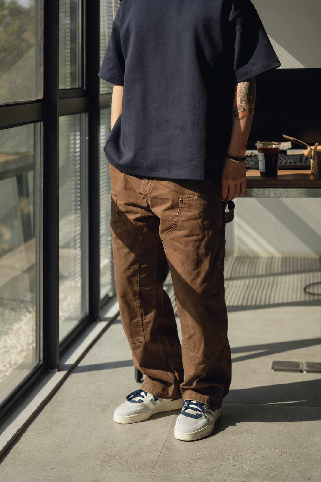 B-01 Washed Carpenter Pants