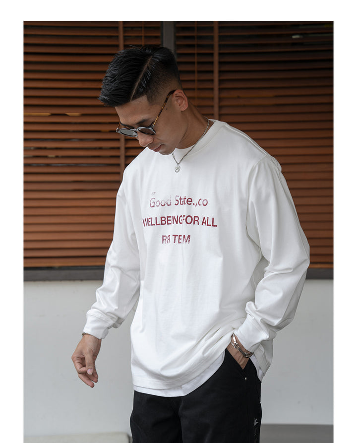 Slogan Long Sleeve Tee