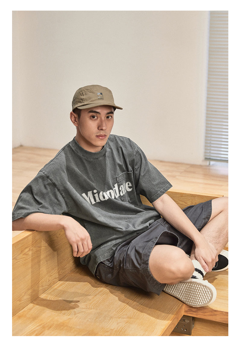 MU 111 Logo Distress Washed Tee