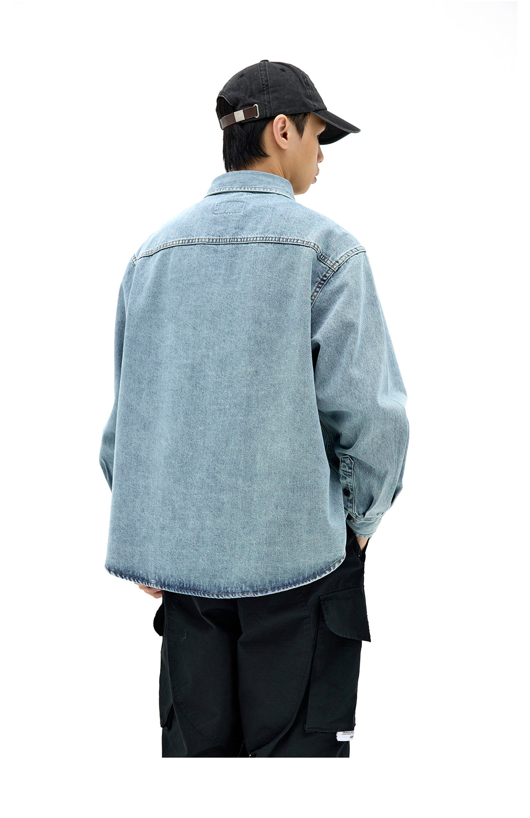 WASHED DENIM BIG SHIRT